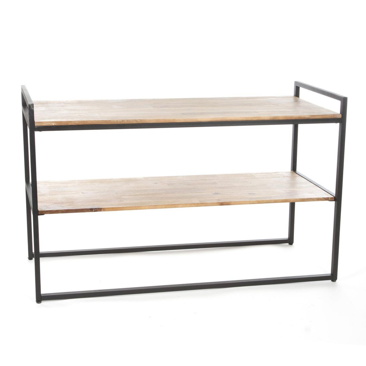 ATMOSPHERA Console Edena - 2 Plateaux - Bois d'Acacia