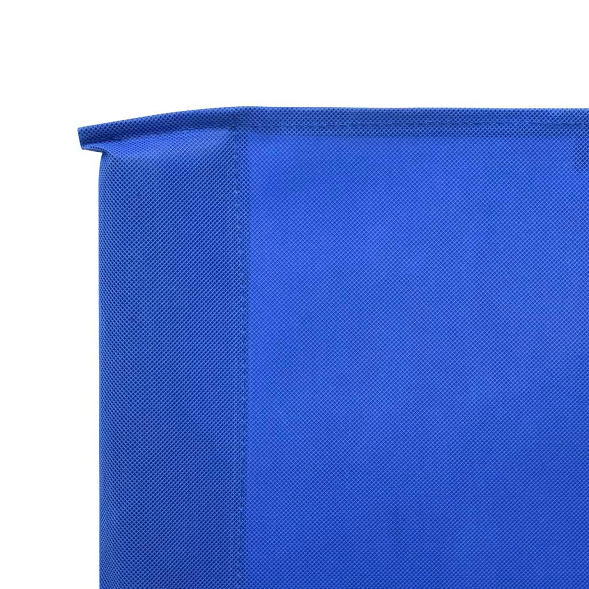 Voir la diapositive 4 : VIDAXL Paravent 9 panneaux Tissu 1200 x 120 cm Bleu azure