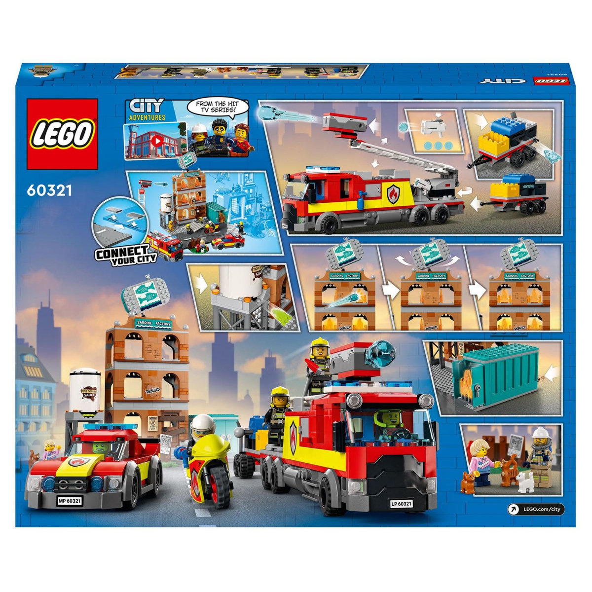 LEGO City 60321 - La brigade des pompiers 