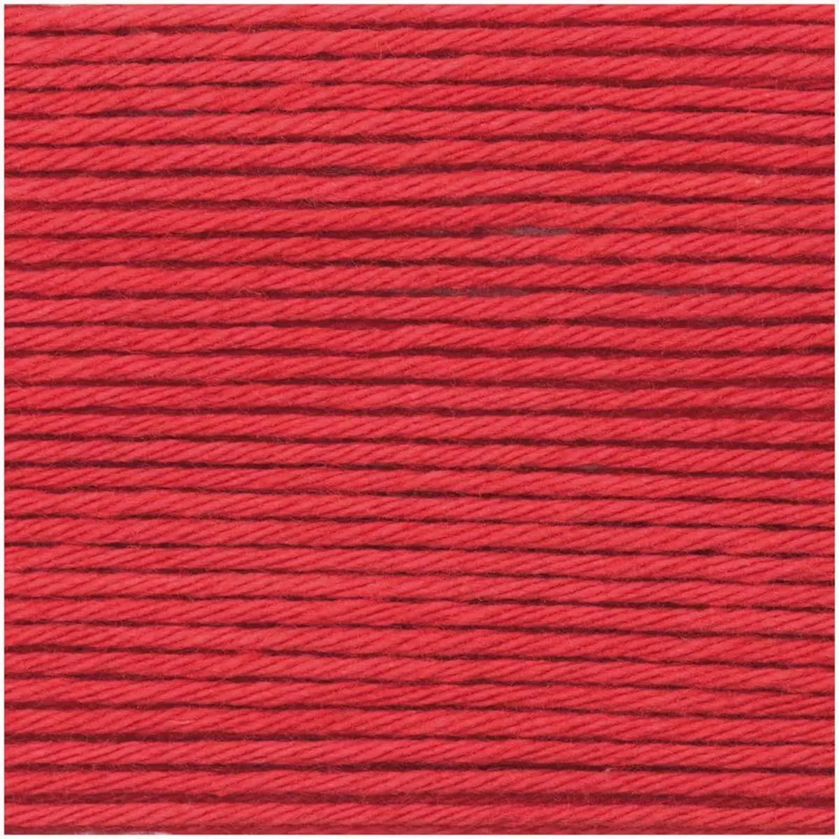 RICO DESIGN Pelote de coton - Rouge - 57,5 m