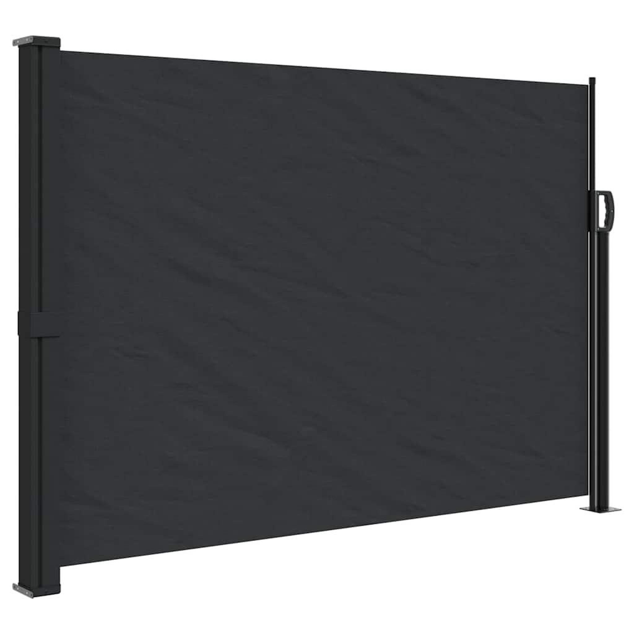 Voir la diapositive 2 : VIDAXL Auvent lateral retractable noir 140x500 cm
