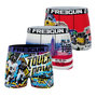 Voir la diapositive 1 : FREEGUN Lot de 3 boxers homme Usa