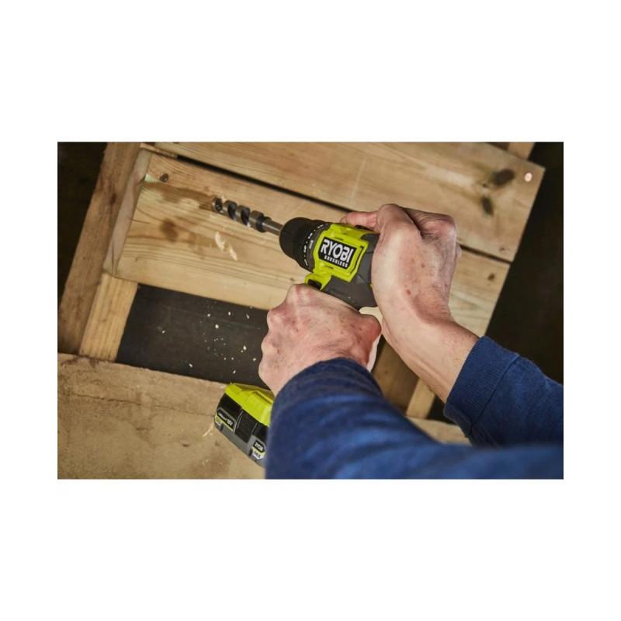 Voir la diapositive 5 : Ryobi Perceuse à percussion Brushless 18V RYOBI - 54 Nm - 2 Batteries 2,0Ah - Chargeur - RPD18BL1-2C20S