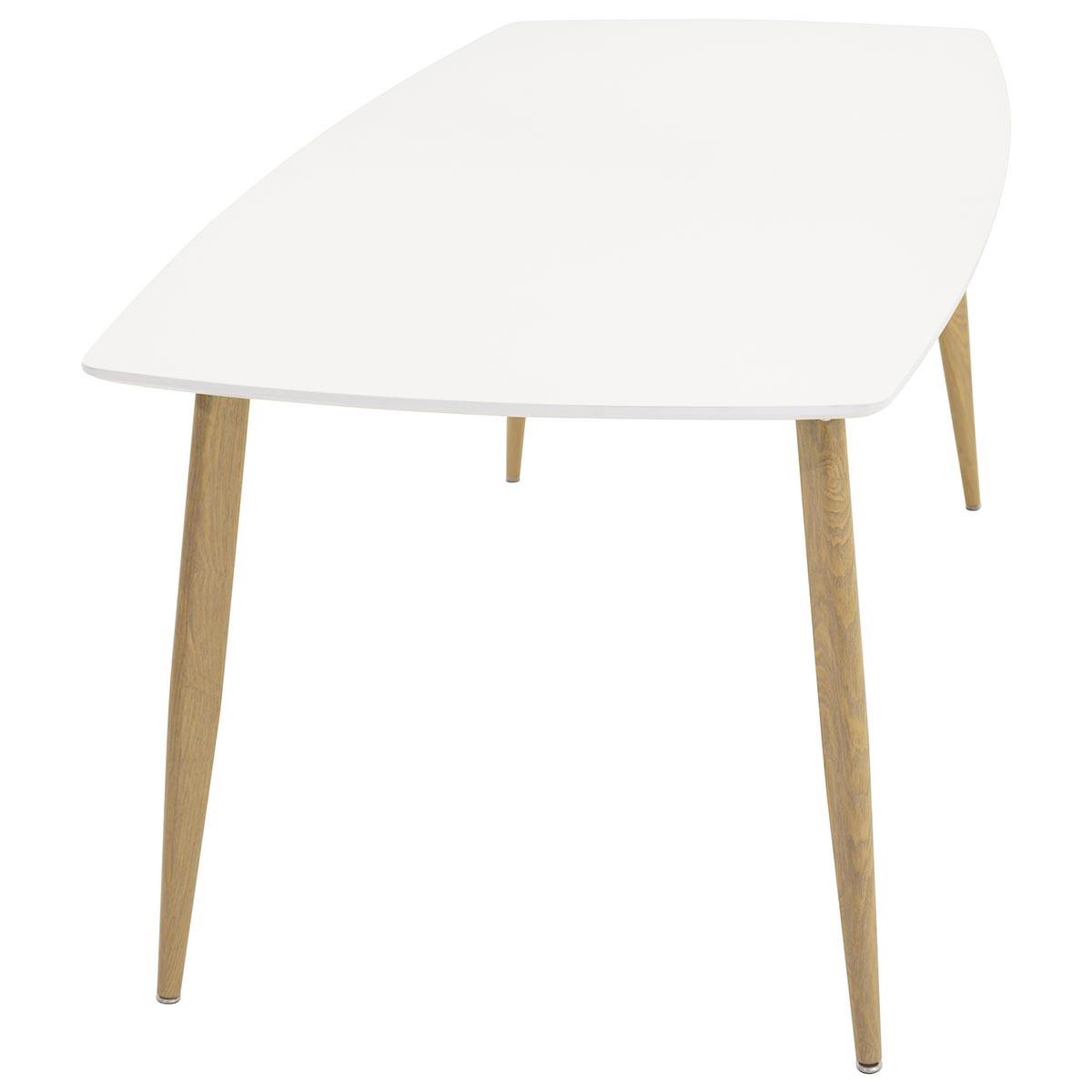 Voir la diapositive 4 : Paris Prix Table à Manger  Polar  240cm Blanc & Naturel