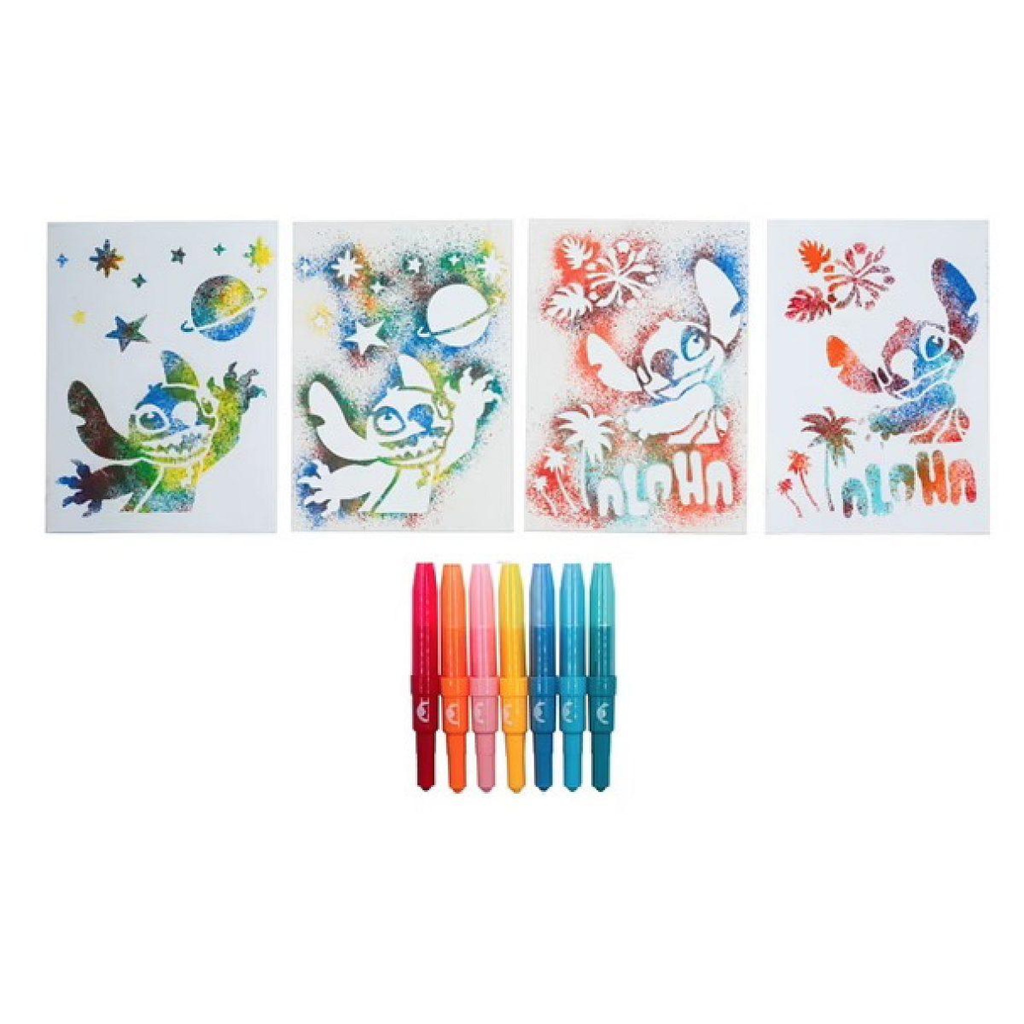 Voir la diapositive 2 : Mercier Coffret pochoirs  stitch spray pen