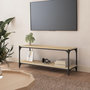 Voir la diapositive 1 : VIDAXL Meuble TV Chene sonoma 100x33x41 cm Bois d'ingenierie et acier
