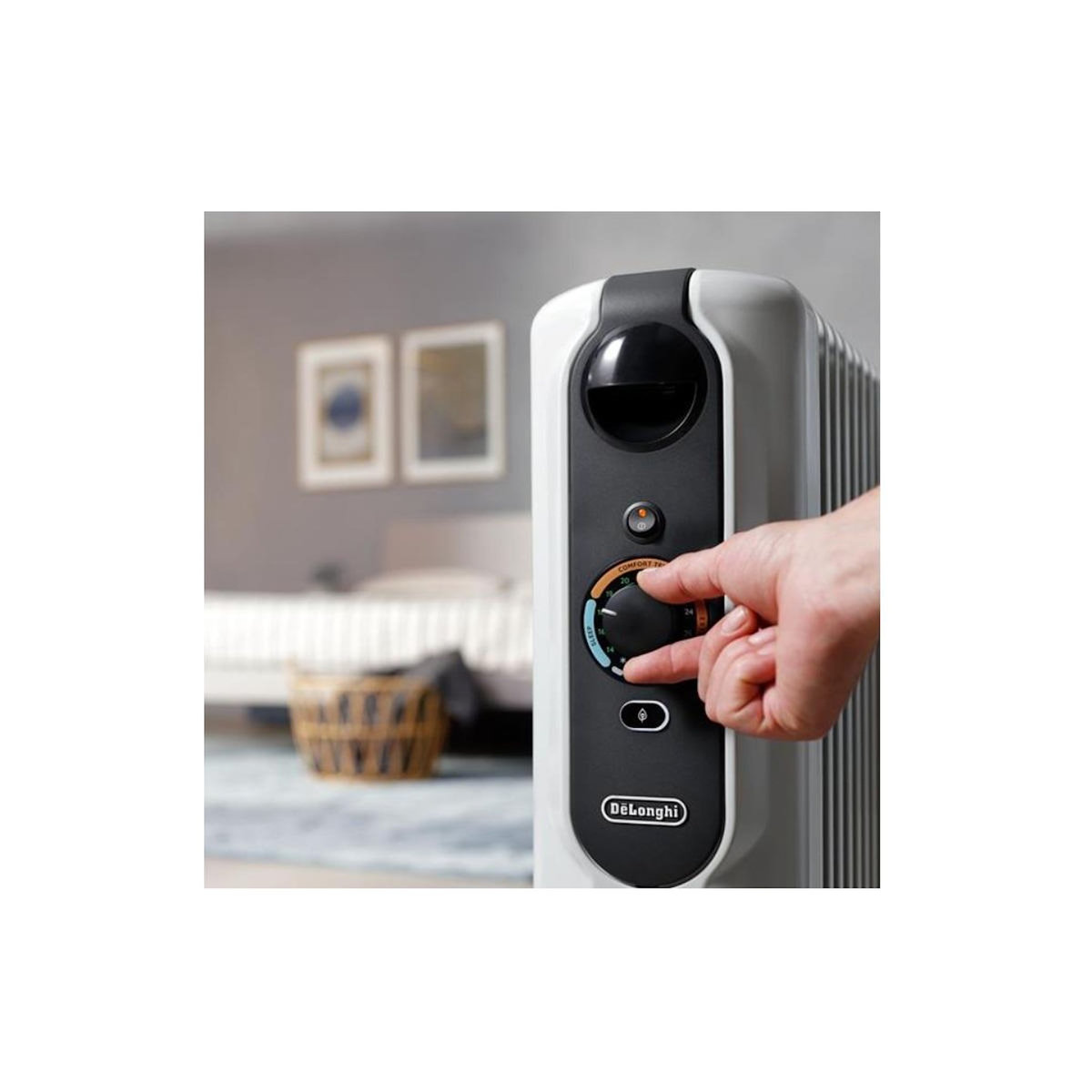 DELONGHI Radiateur à bain d'huile 1500w blanc - TRRSE0715