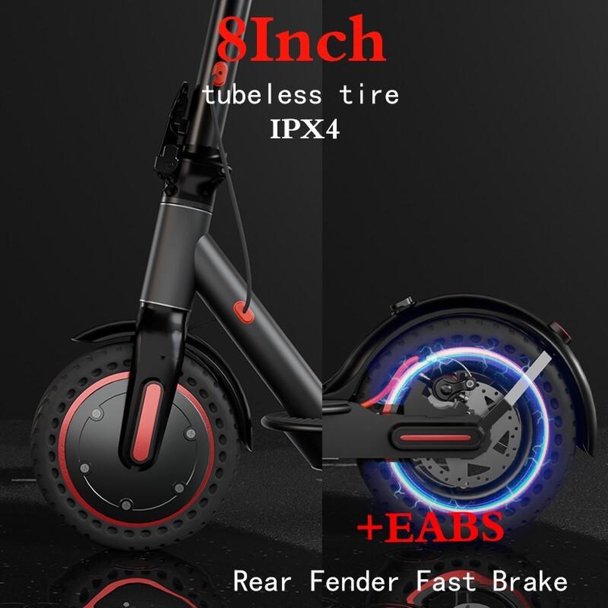 Voir la diapositive 5 : AOVO Trottinette électrique aovo t1 8,5 pouces, légère et idéale pour les trajets domicile-travail, 36 v 10,4 ah