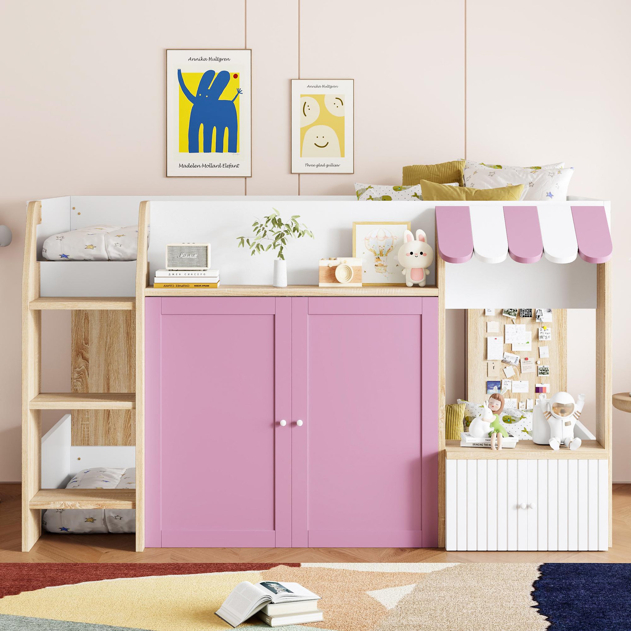 Voir la diapositive 2 : MERAX Lit mezzanine enfant