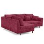 Voir la diapositive 5 : LISA DESIGN Rune - canapé d'angle gauche 4 places en velours texturé