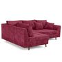 Voir la diapositive 5 : LISA DESIGN Rune - canapé d'angle gauche 4 places en velours texturé