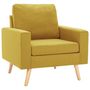 Voir la diapositive 5 : VIDAXL Ensemble de canapes 2 pcs Tissu Jaune