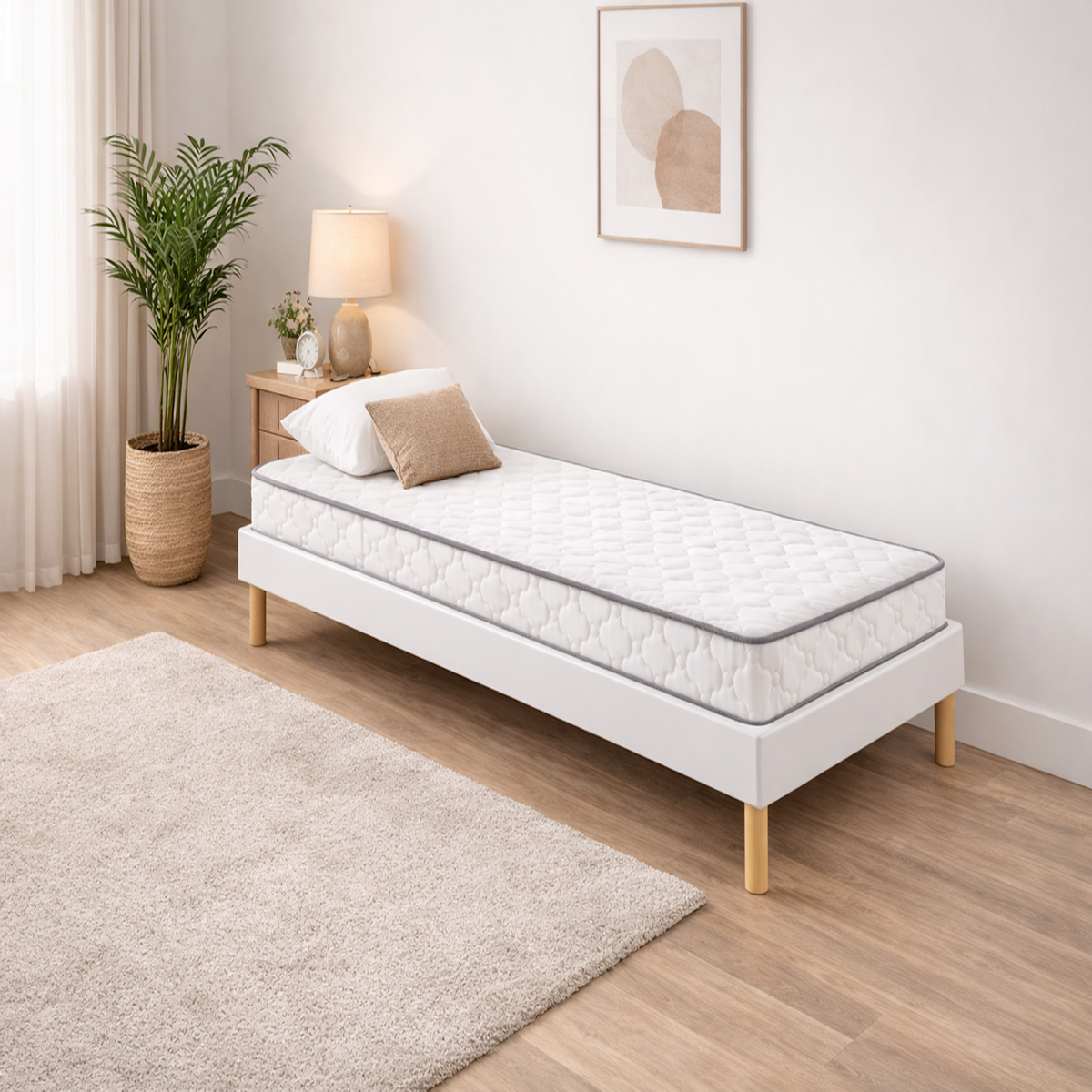 KING OF DREAMS Ensemble Sommier Tapissier et Matelas Soutien Très Ferme