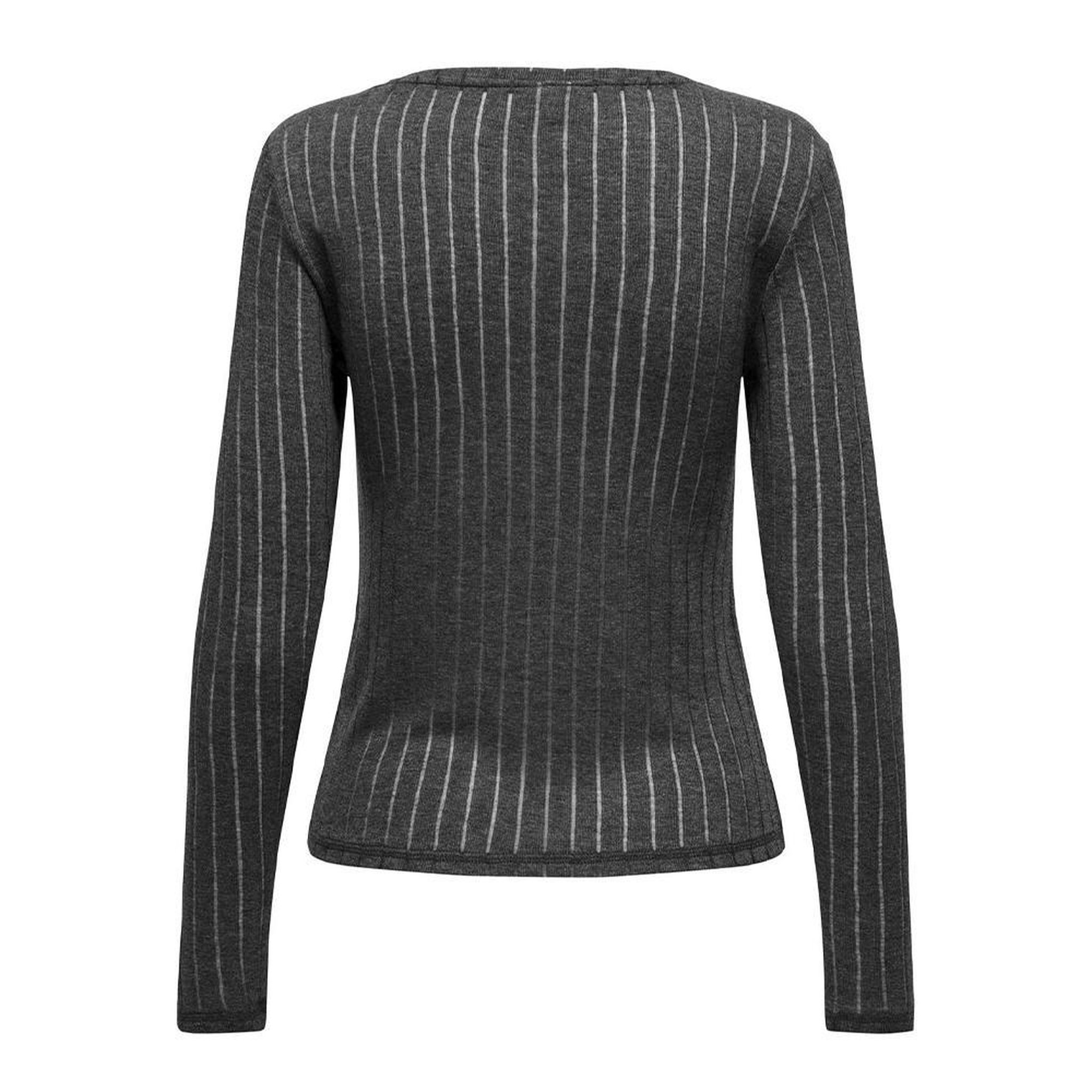 Voir la diapositive 2 : JACQUELINE DE YONG T-Shirt Gris Femme JDY Cordelia