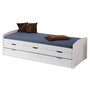 Voir la diapositive 1 : Paris Prix Lit Banquette Enfant en Bois  Rob  90x200cm Blanc