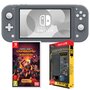 NINTENDO EXCLU WEB Console Nintendo Switch Lite Grise + Minecraft Dungeons + Pack Exclu 6 Accessoires