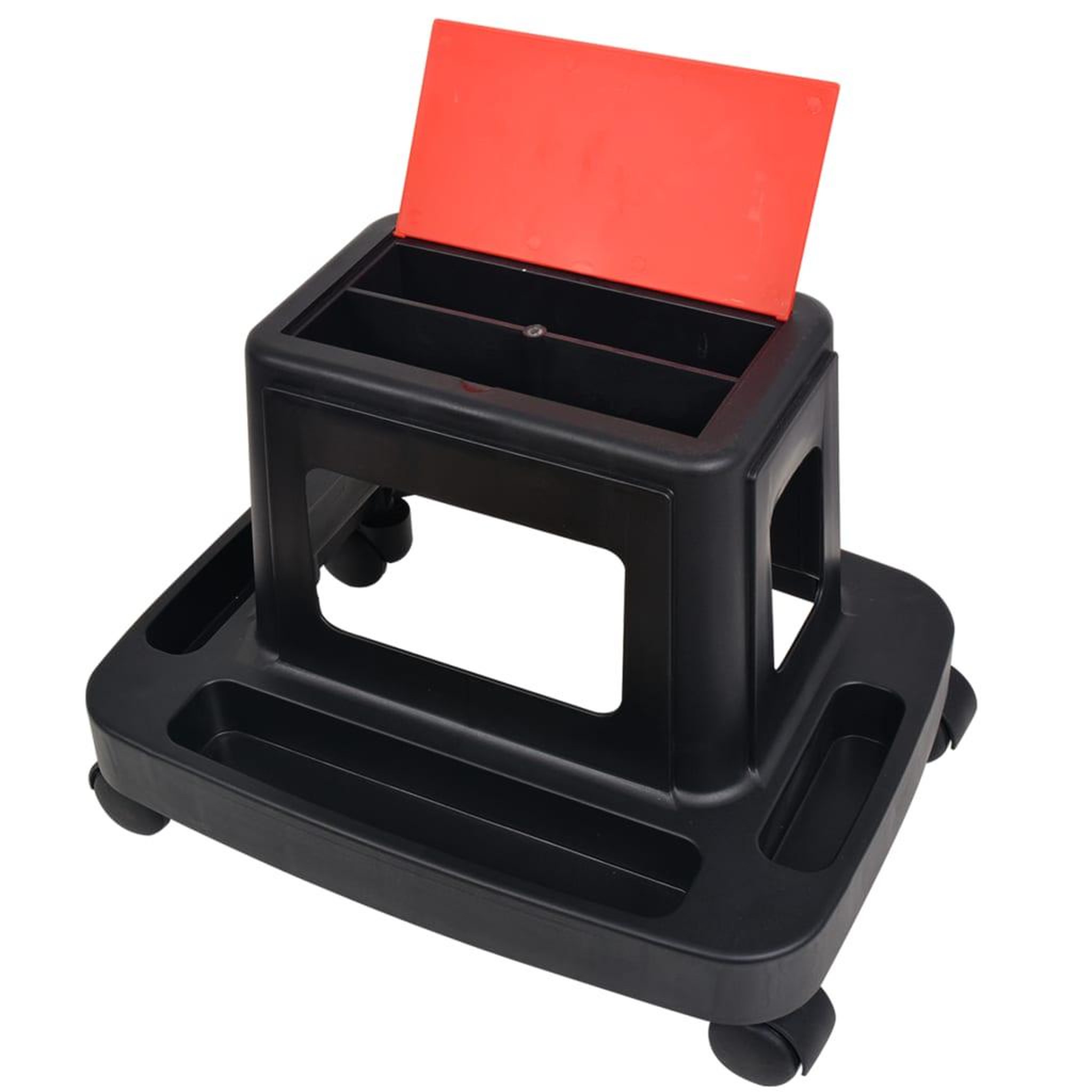 Voir la diapositive 4 : VIDAXL Tabouret d'atelier roulant avec rangement 150 kg