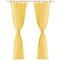 Voir la diapositive 3 : VIDAXL Rideau occultant 2 pcs Voile 140 x 175 cm Jaune