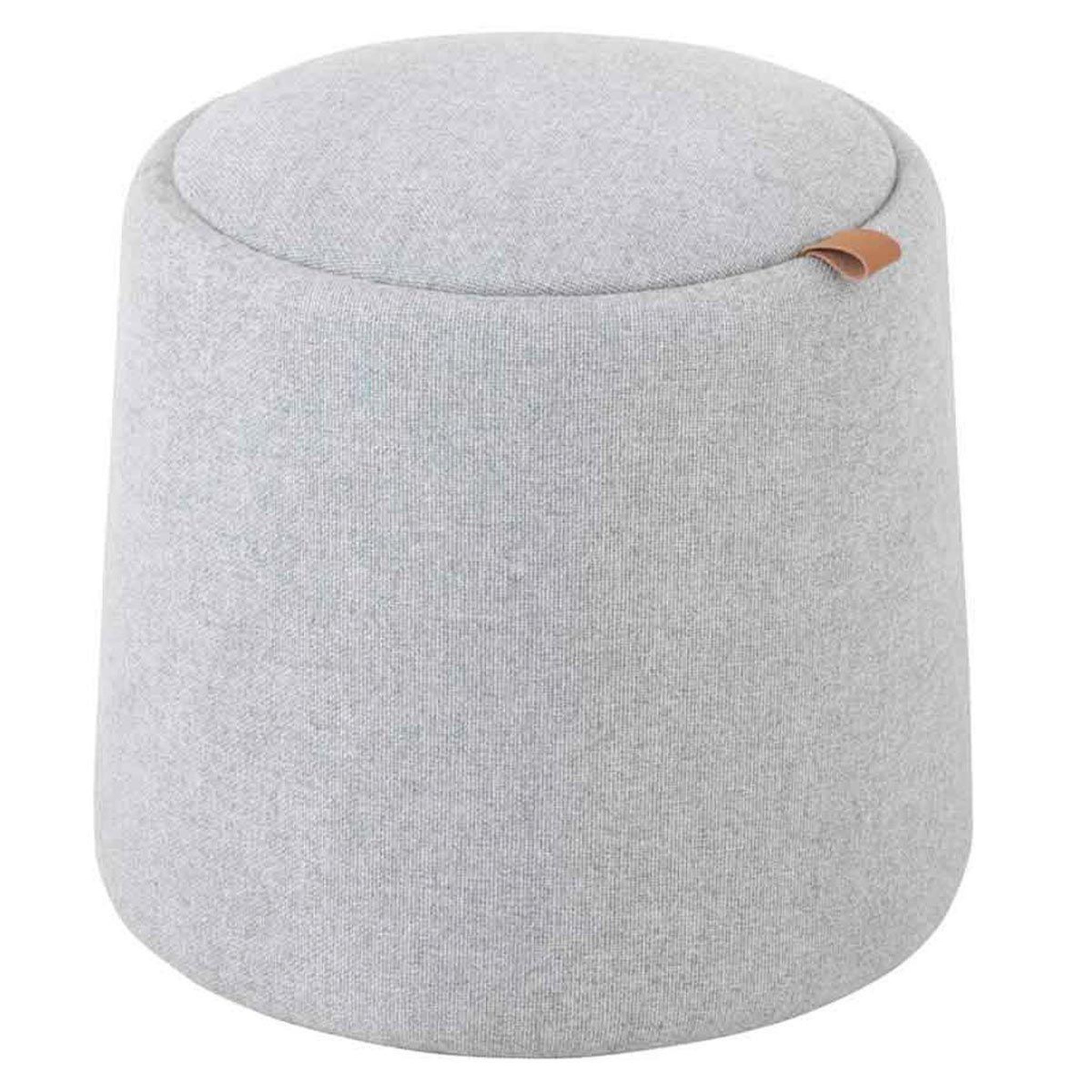 Voir la diapositive 1 : J-LINE Pouf Rond Design  Munica  42cm Gris Clair