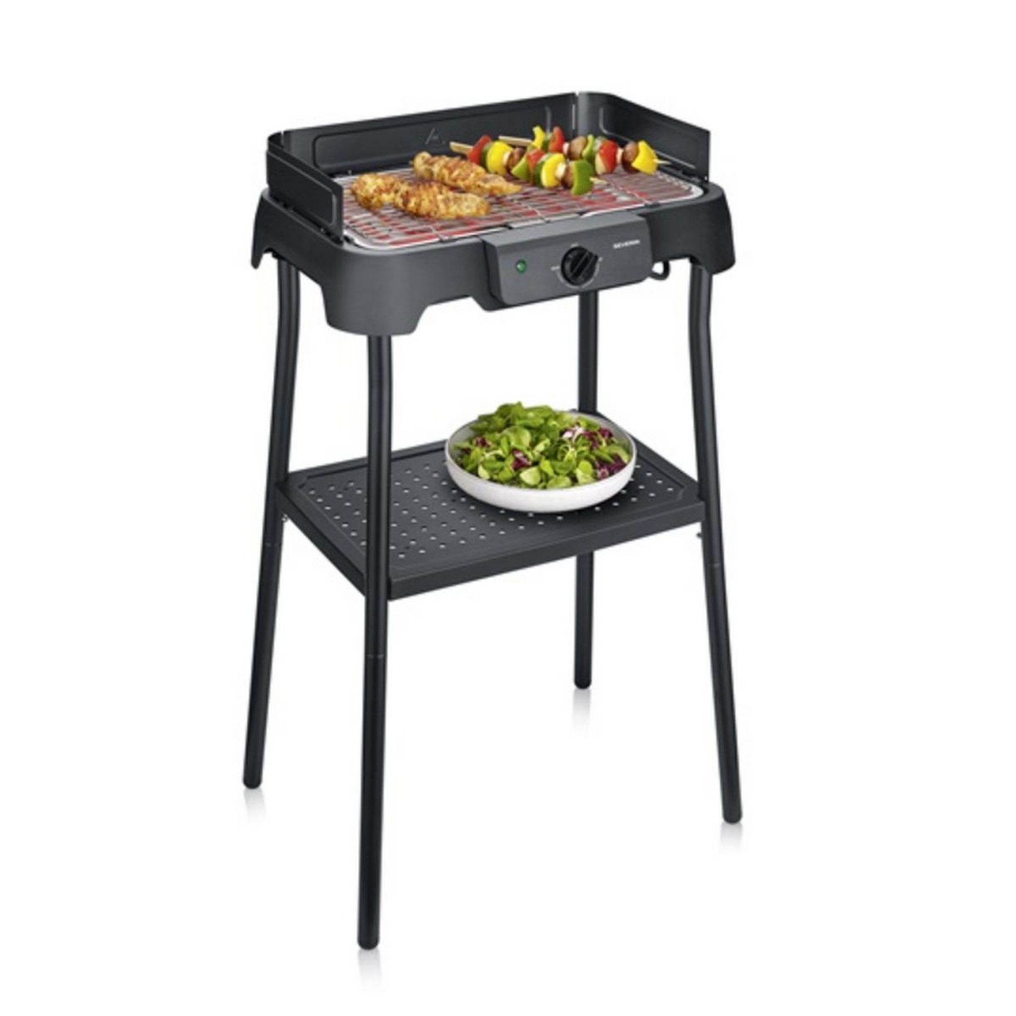 Voir la diapositive 2 : SEVERIN Barbecue électrique sur pieds 2000w - 8594
