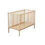 Voir la diapositive 1 : COMBELLE Lit Remi 60x120 en Bois Massif Vernis Naturel - Meuble de Puériculture Écologique