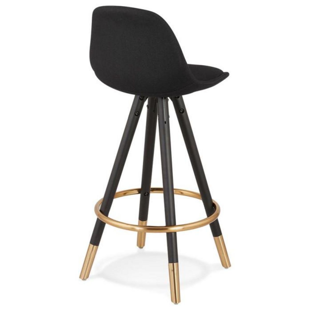 Paris Prix Tabouret de Bar Design  Ratima  87cm Noir & Or