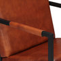 Voir la diapositive 6 : VIDAXL Fauteuil Marron Cuir veritable