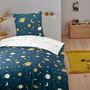 Voir la diapositive 1 : FUTURE HOME Parure de lit enfant astronaute réversible 140x200cm
