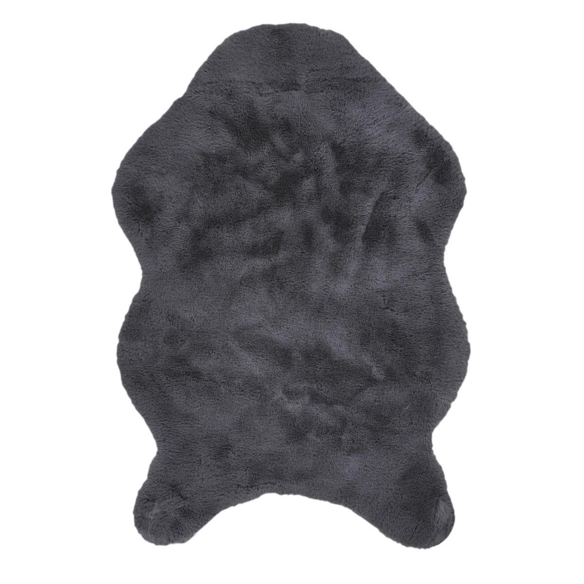 The Home Deco Factory Tapis imitation fourrure  kazan  60x90cm gris