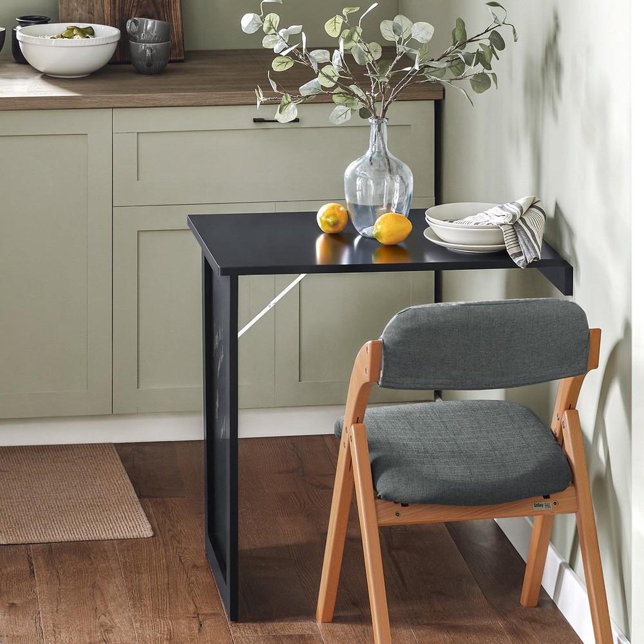 Voir la diapositive 2 : SOBUY SoBuy - Table murale pliante à une porte - Fonctionnel - FWT20