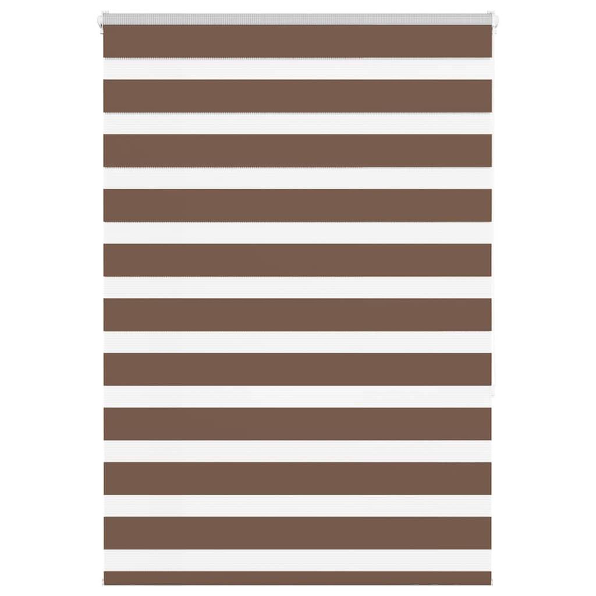 VIDAXL Store zebre marron 105x150cm largeur du tissu 100,9cm polyester