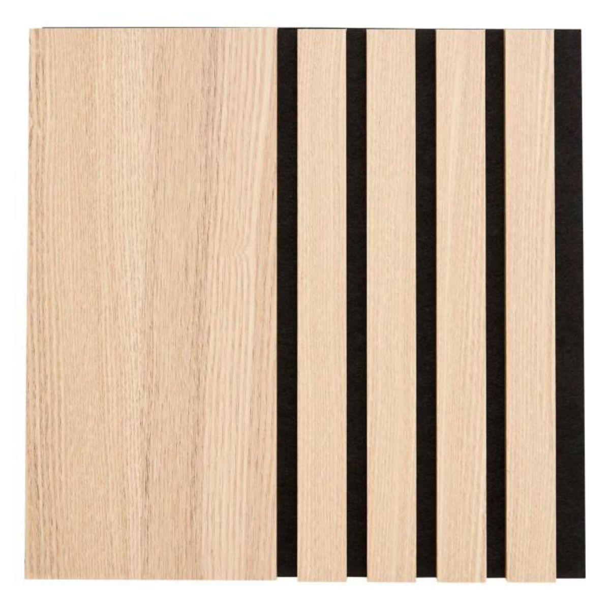 ATMOSPHERA Lot de 3 Panneaux Déco Large  Colva  30x30cm Naturel