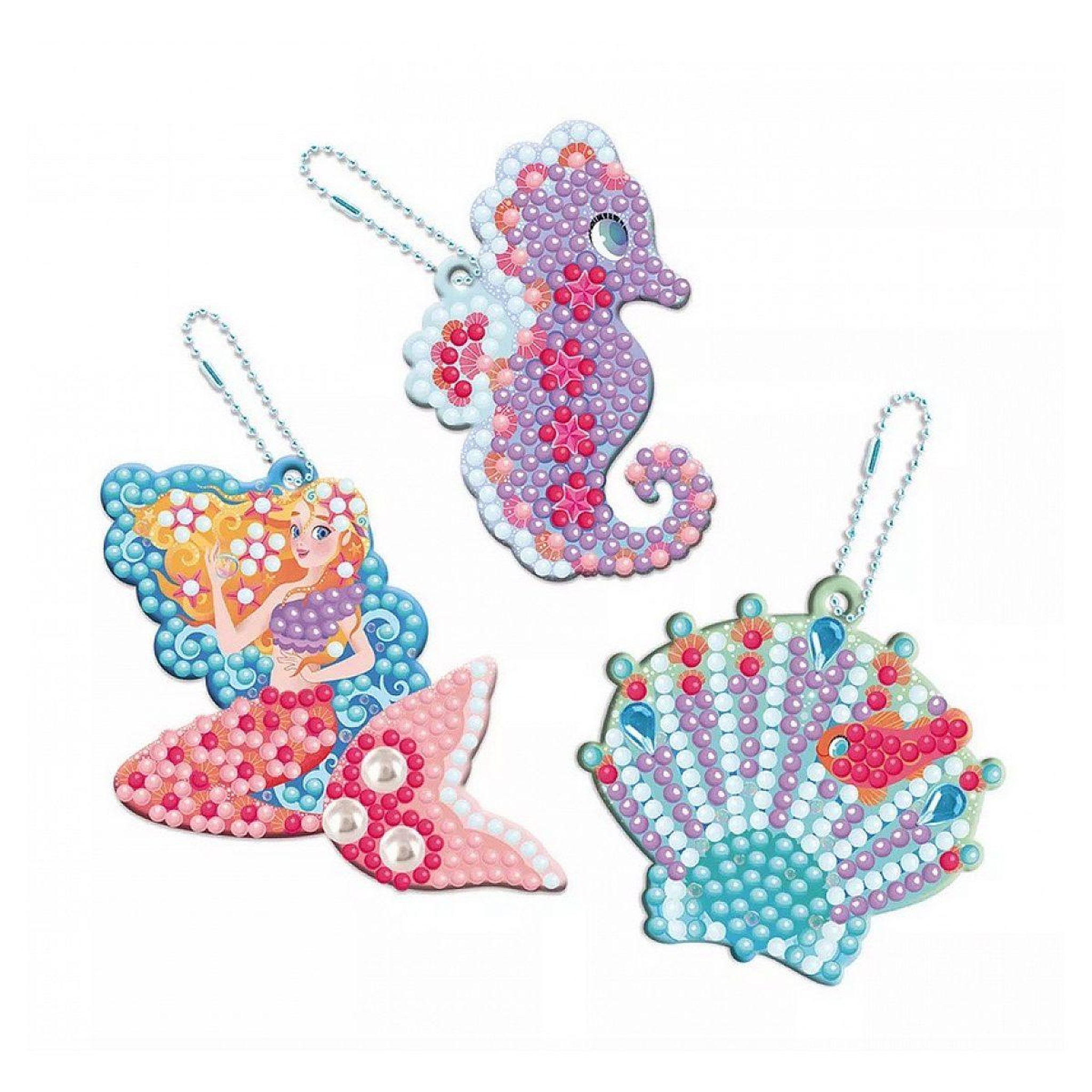 Voir la diapositive 2 : JANOD Magic ocean - 3 porte clefs a diamanter
