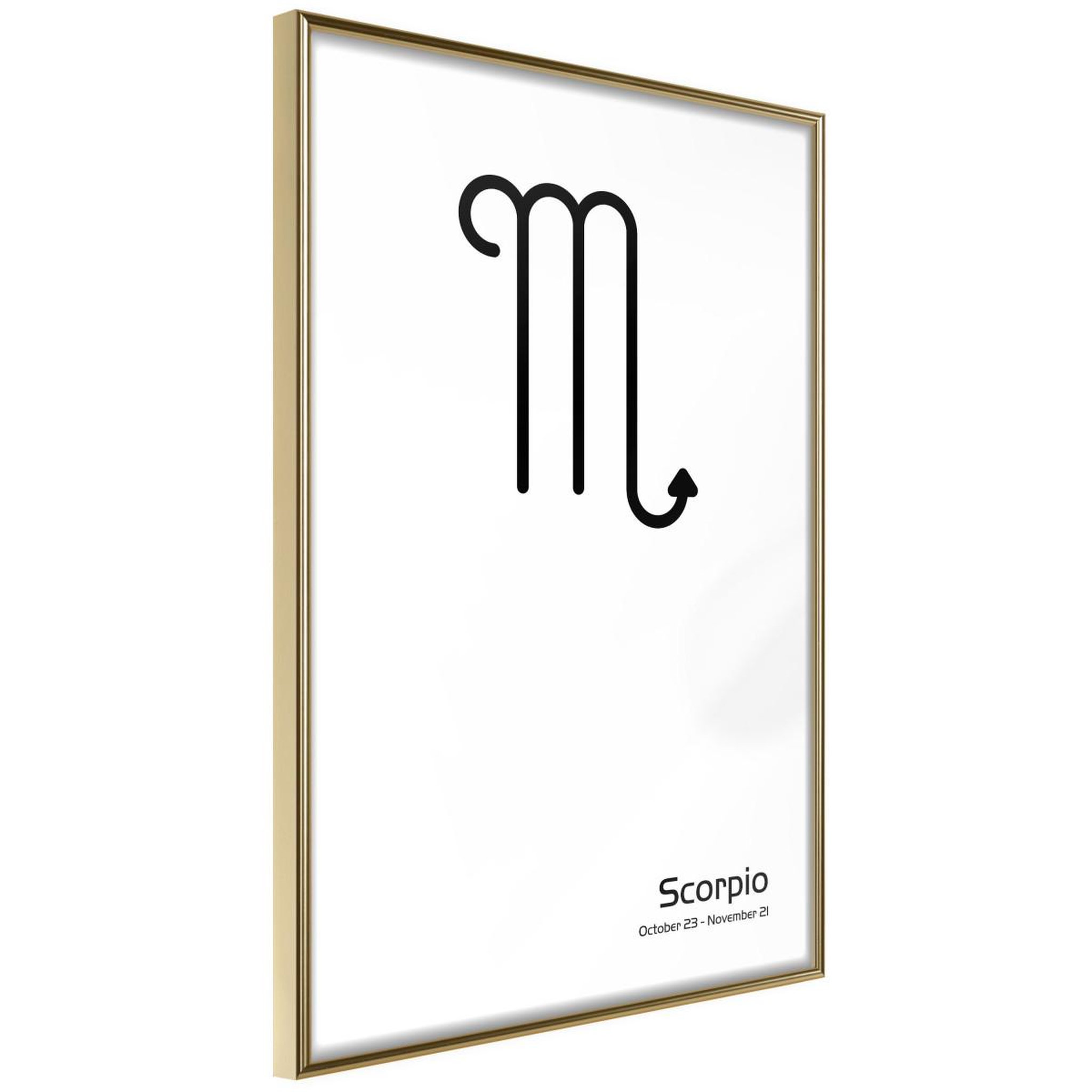 Voir la diapositive 1 : Paris Prix Affiche Murale Encadrée  Zodiac Scorpio II