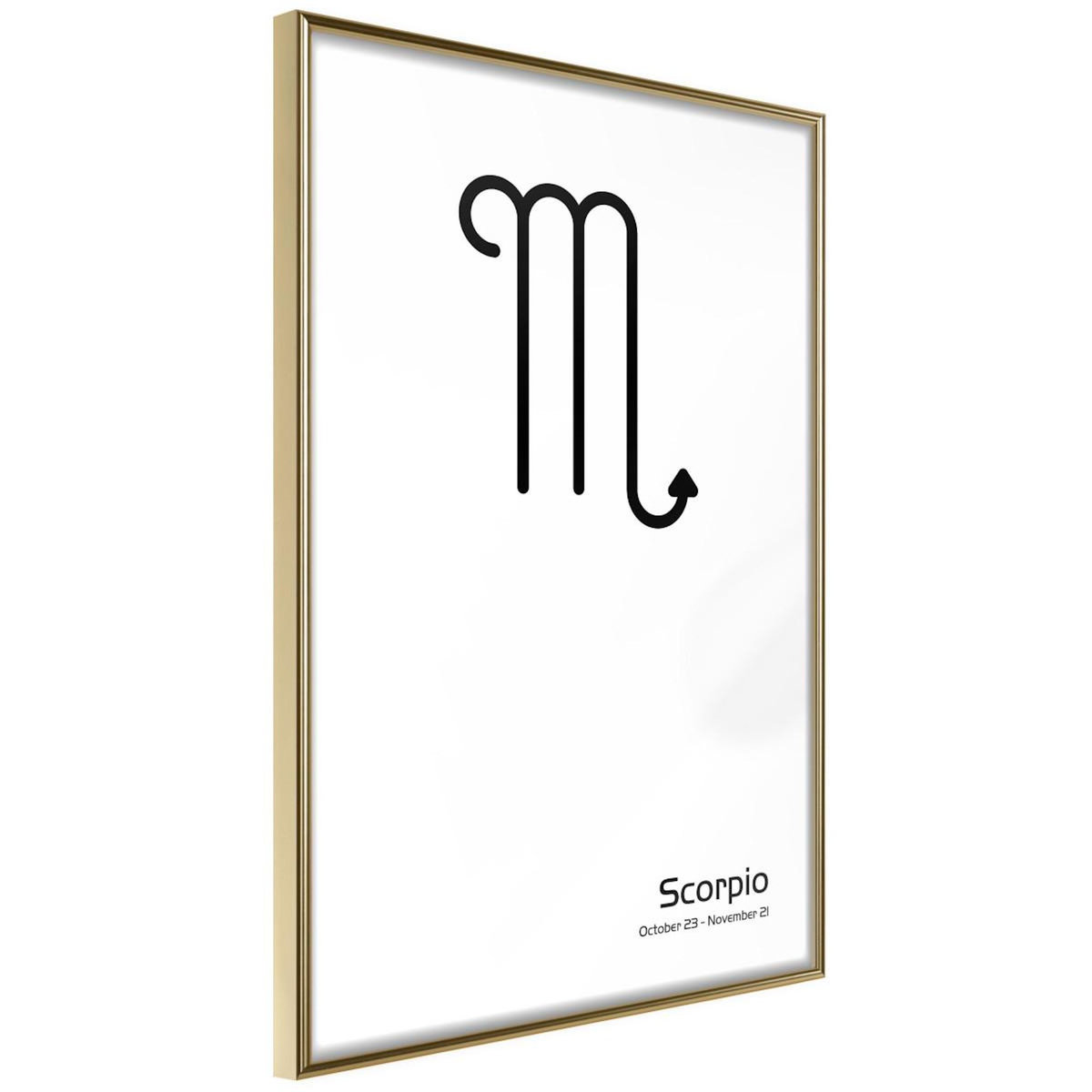 Paris Prix Affiche Murale Encadrée  Zodiac Scorpio II