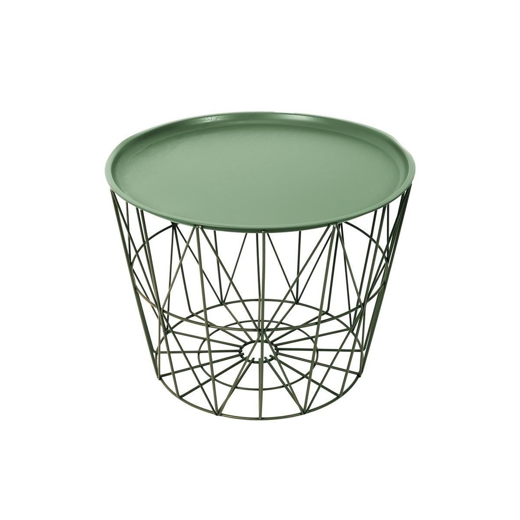 Voir la diapositive 1 : The Home Deco Factory Table d'appoint design  filaire  52cm vert
