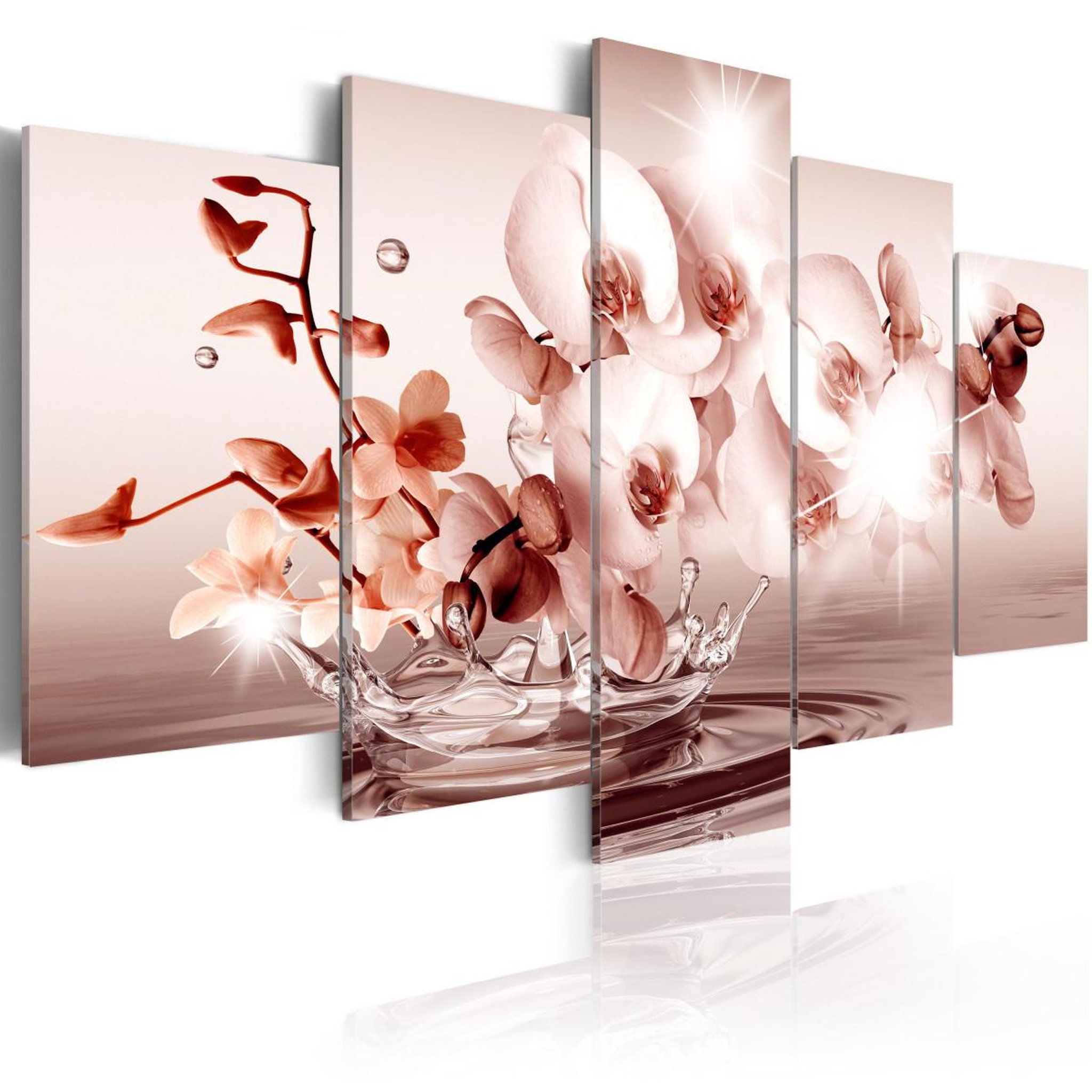 Paris Prix Tableau imprimé  orchidée lyrique. Coloris disponibles : Multicolore