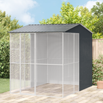 VIDAXL Aviary pour Oiseaux Anthracite 215x310x247 cm Acier