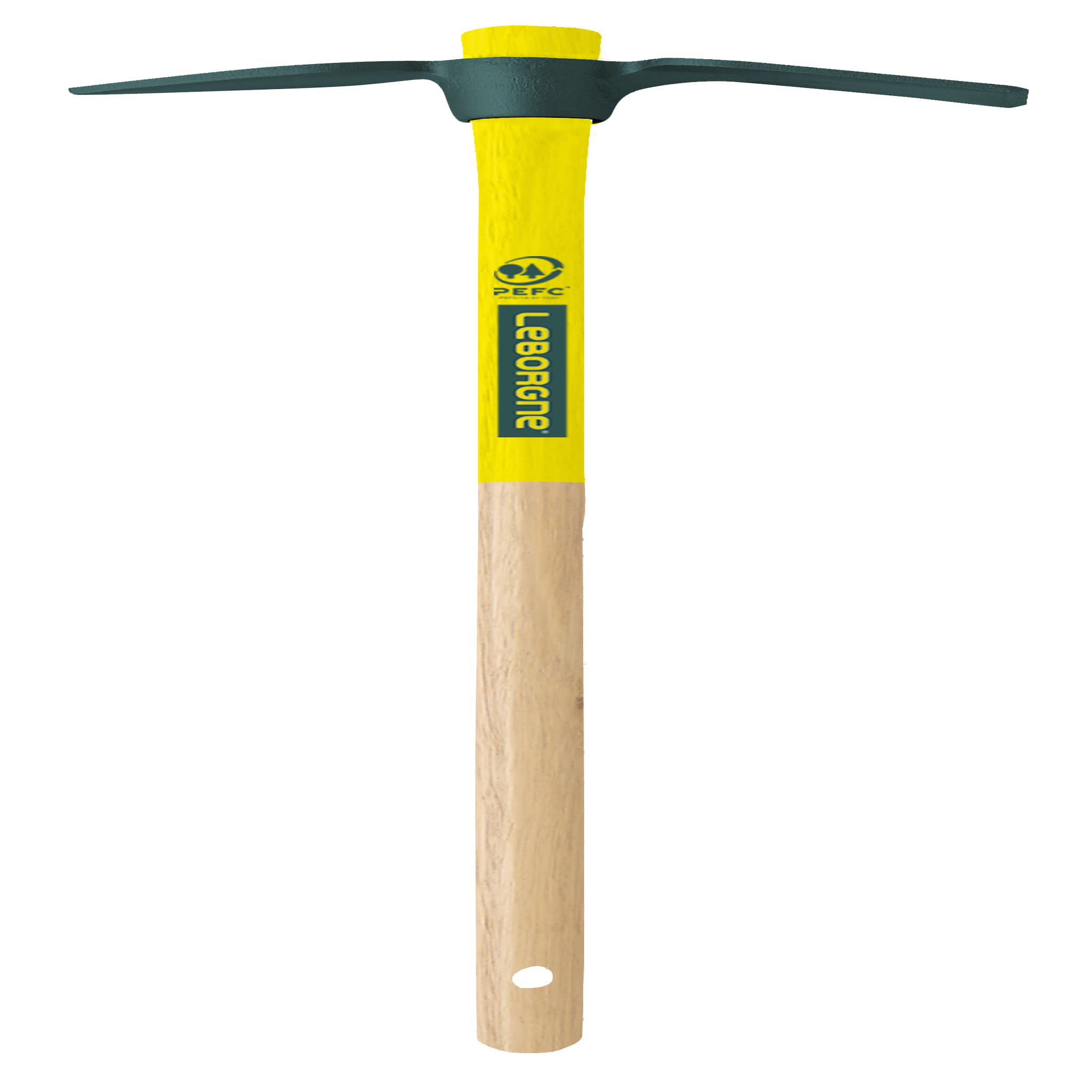 Leborgne Serfouette 22 cm panne et langue Compact - manche bois 50 cm certifié PEFC 100%