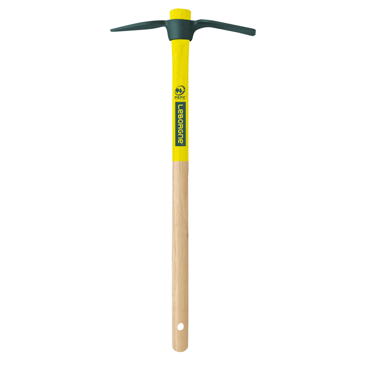 Leborgne Serfouette 22 cm panne et langue Compact - manche bois 50 cm certifié PEFC 100%