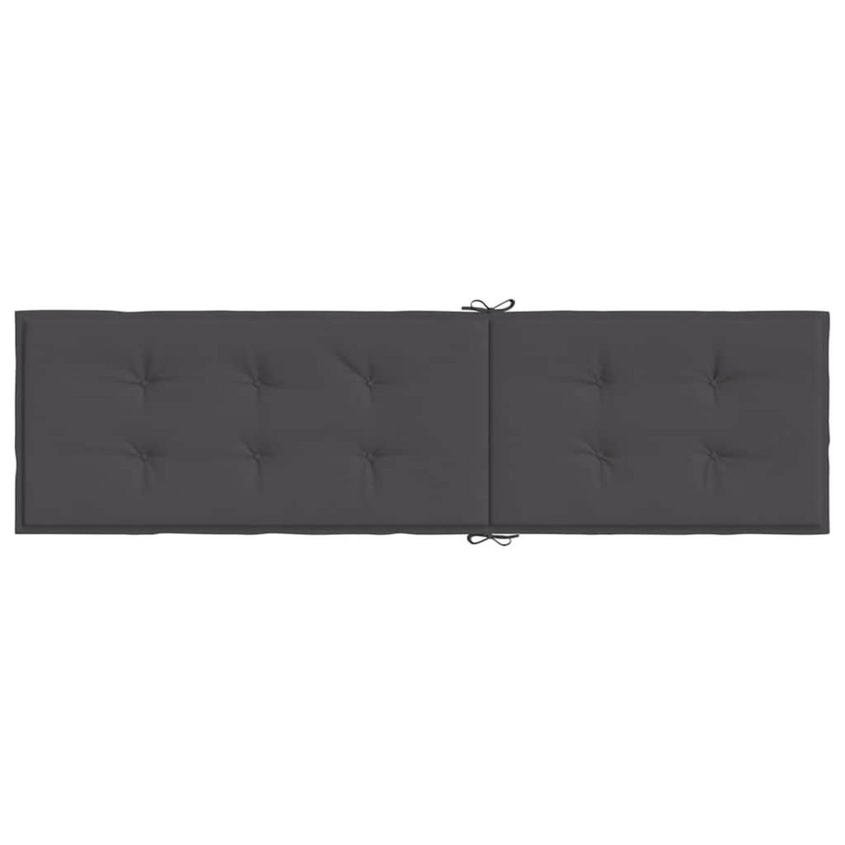 VIDAXL Coussin de chaise longue anthracite melange (75+105)x50x3 cm
