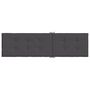 Voir la diapositive 5 : VIDAXL Coussin de chaise longue anthracite melange (75+105)x50x3 cm