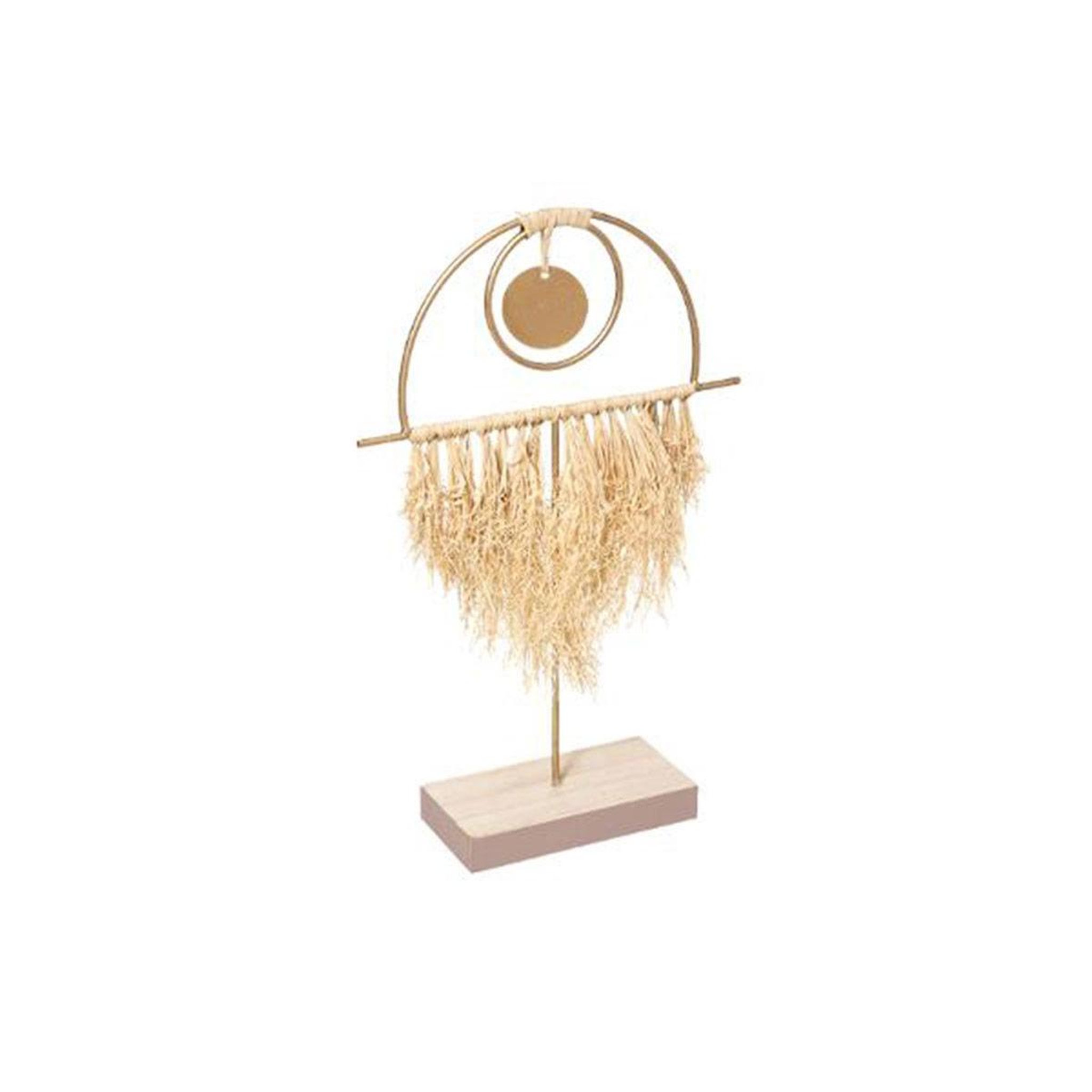 ATMOSPHERA Objet déco raphia  oasis  30cm or