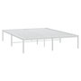 Voir la diapositive 3 : VIDAXL Cadre de lit metal sans matelas blanc 160x200 cm