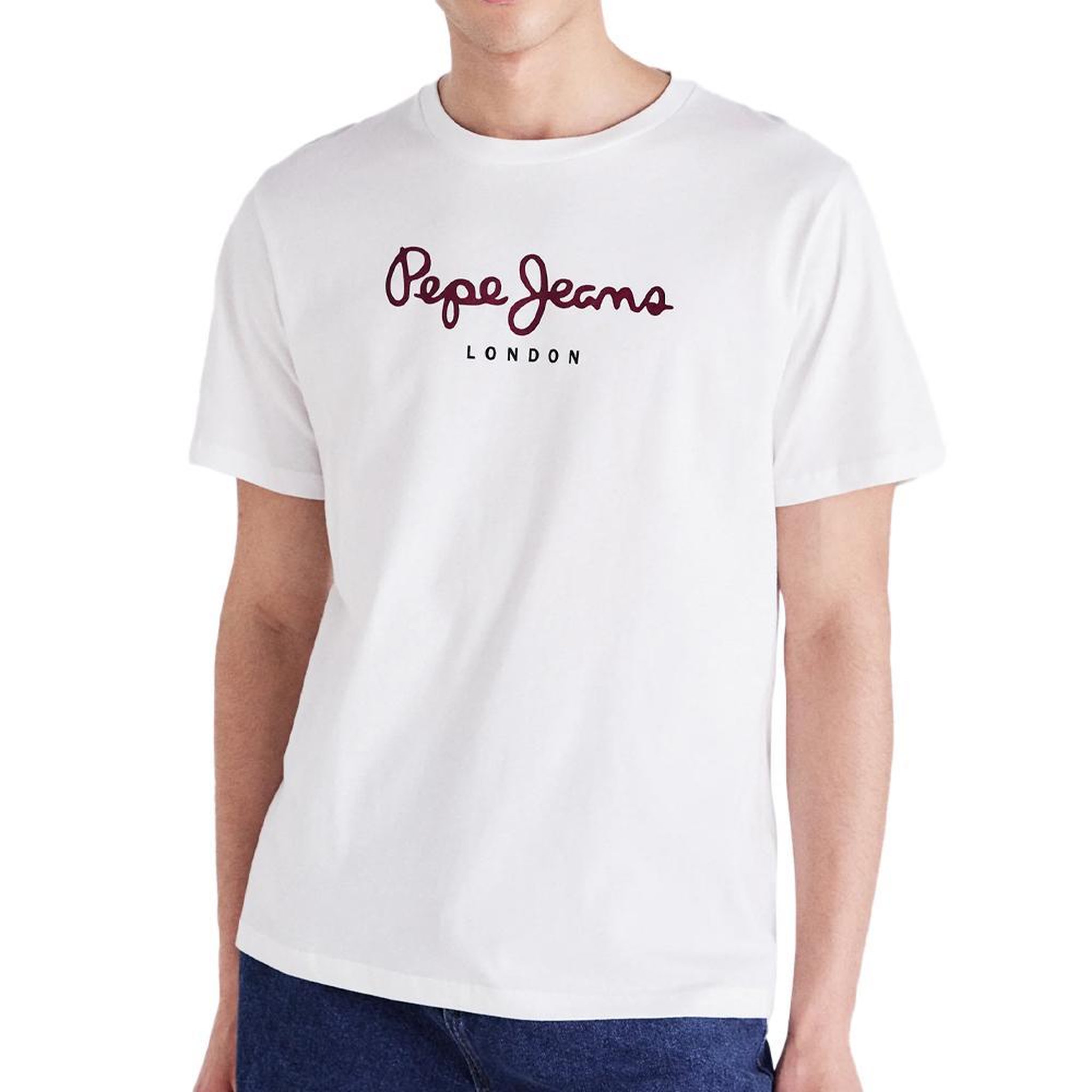 Pepe Jeans T shirt /Bordeaux Homme Pepe jeans Eggo AQW. Coloris disponibles : Blanc