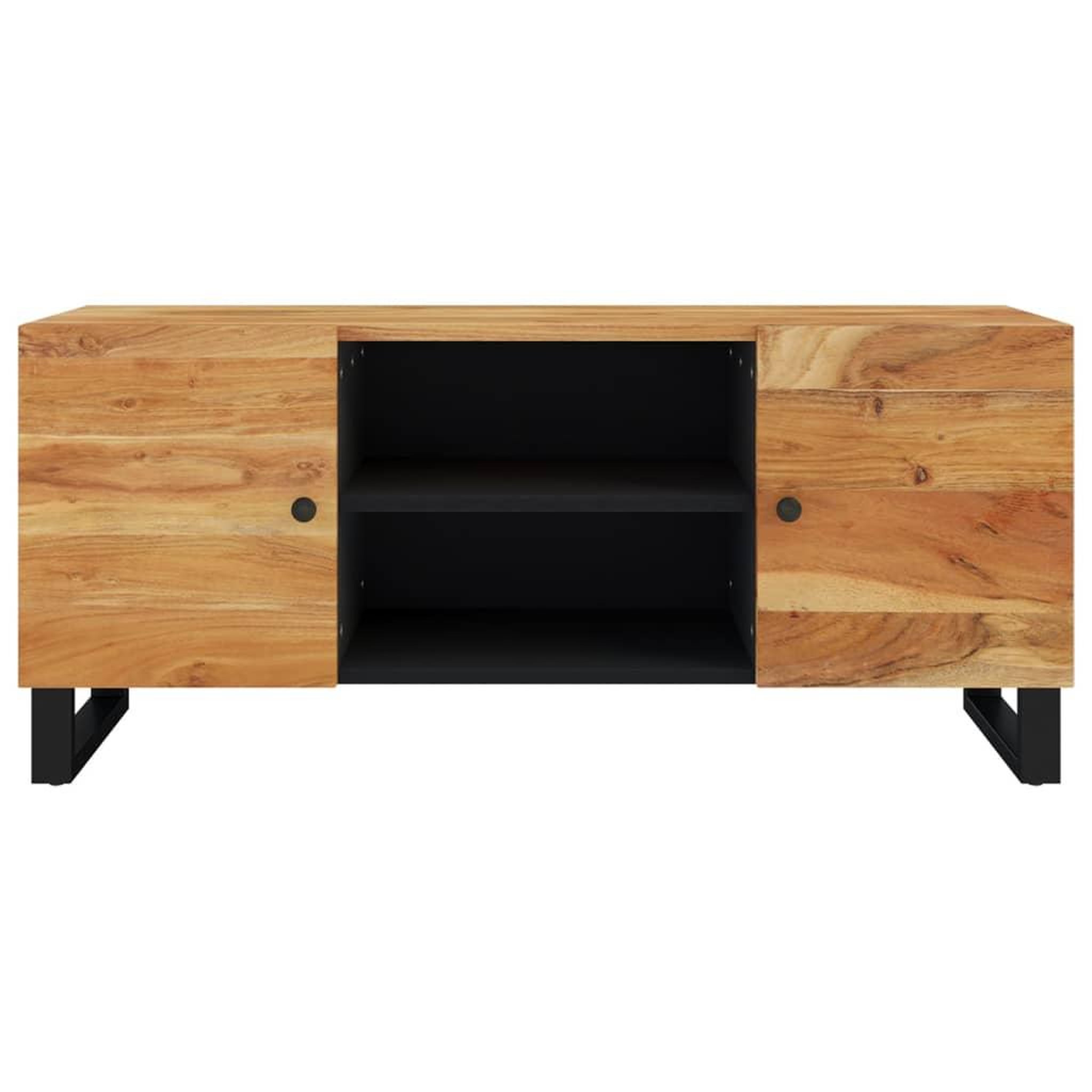 Voir la diapositive 4 : VIDAXL Meuble TV 105x33x46 cm Bois d'acacia massif