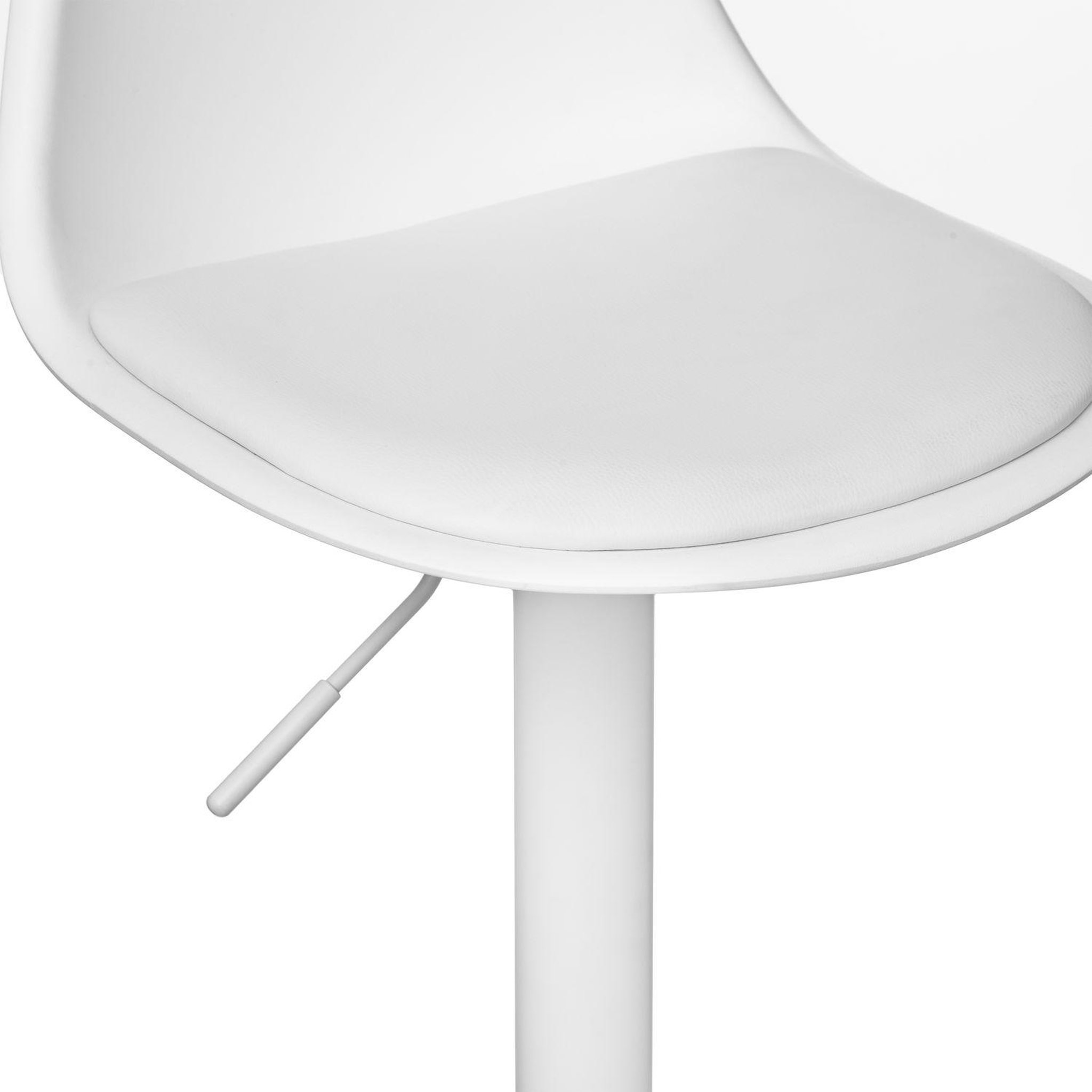 Voir la diapositive 4 : TOILINUX Lot de 2 Chaises de bar Aiko en polypropylène ajustable