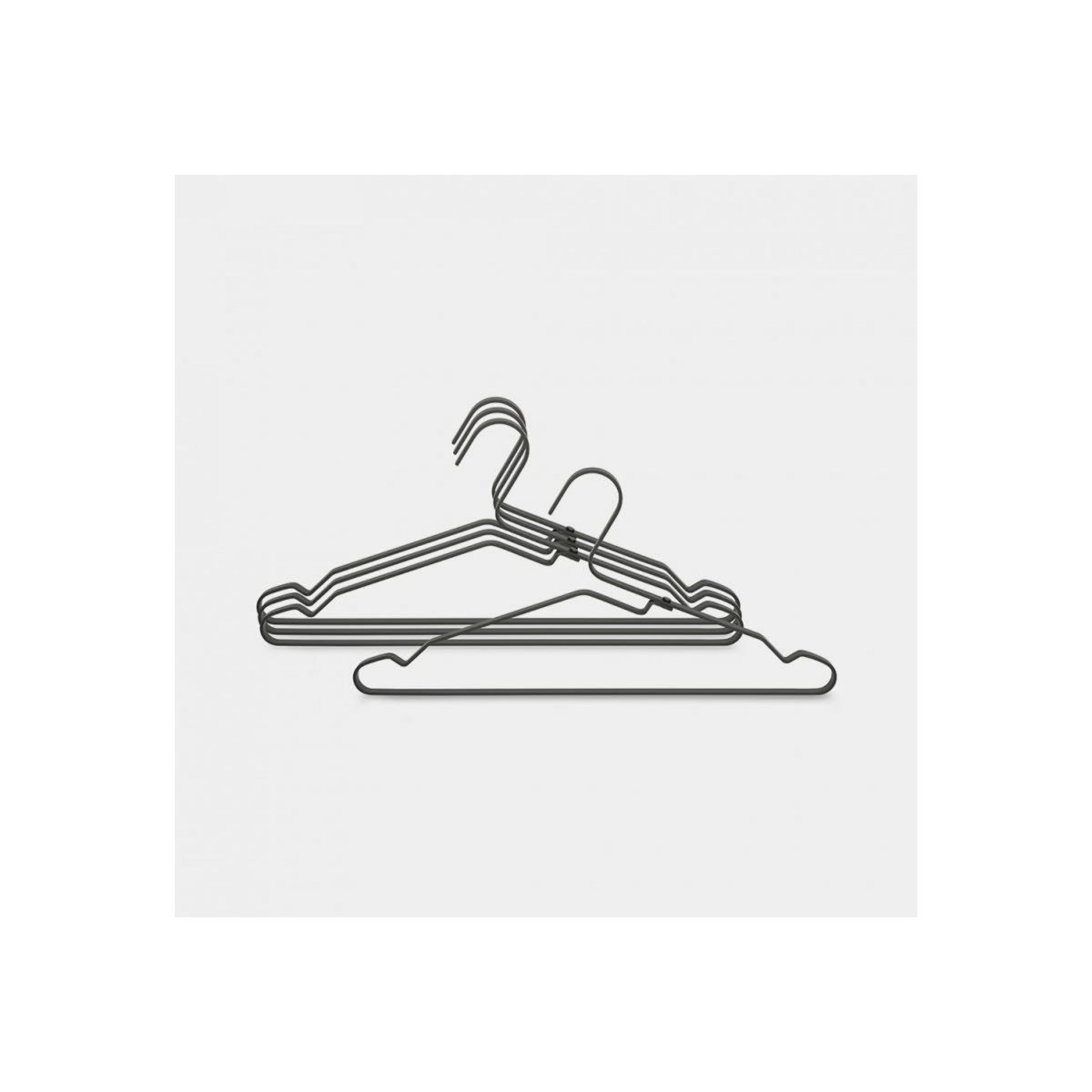 BRABANTIA Cintres a vetements kit de 4 - black