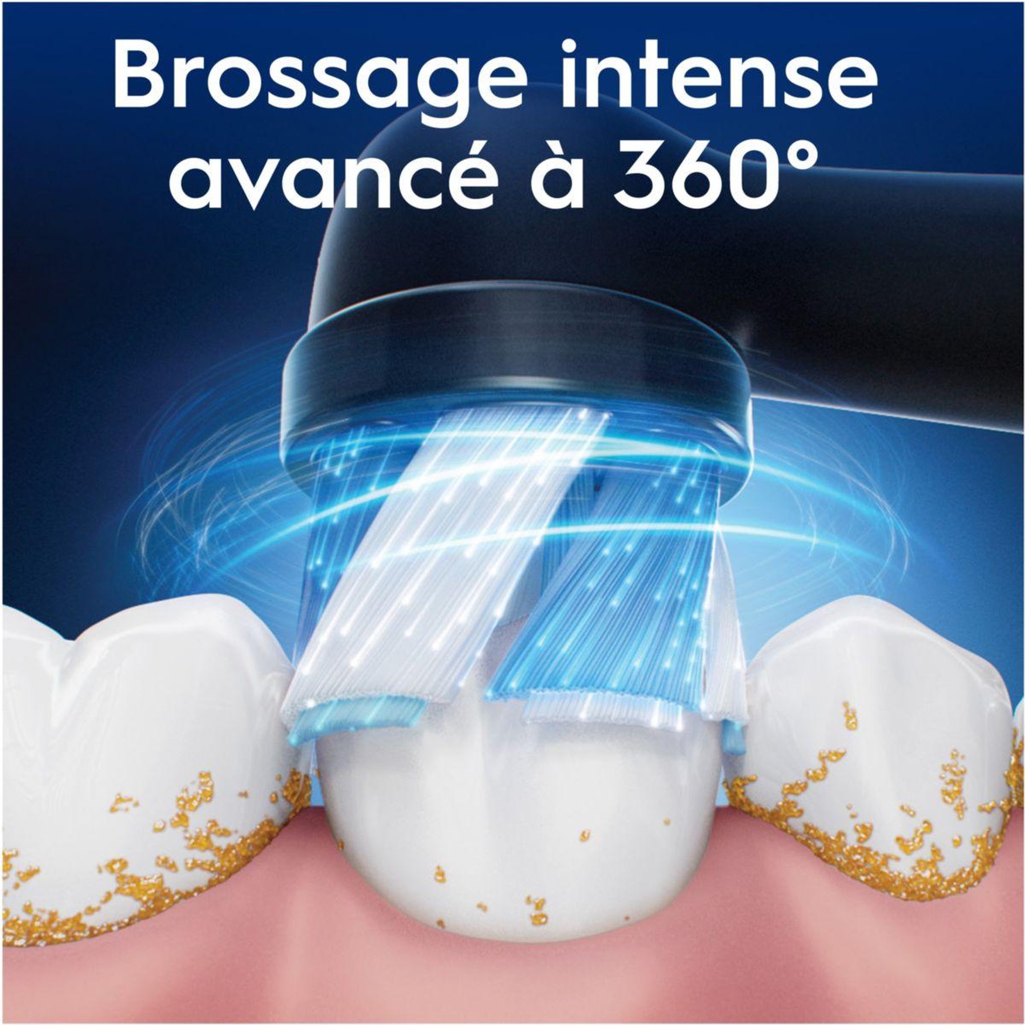 Voir la diapositive 2 : ORAL B Brossette dentaire io ultimate clean noir x3
