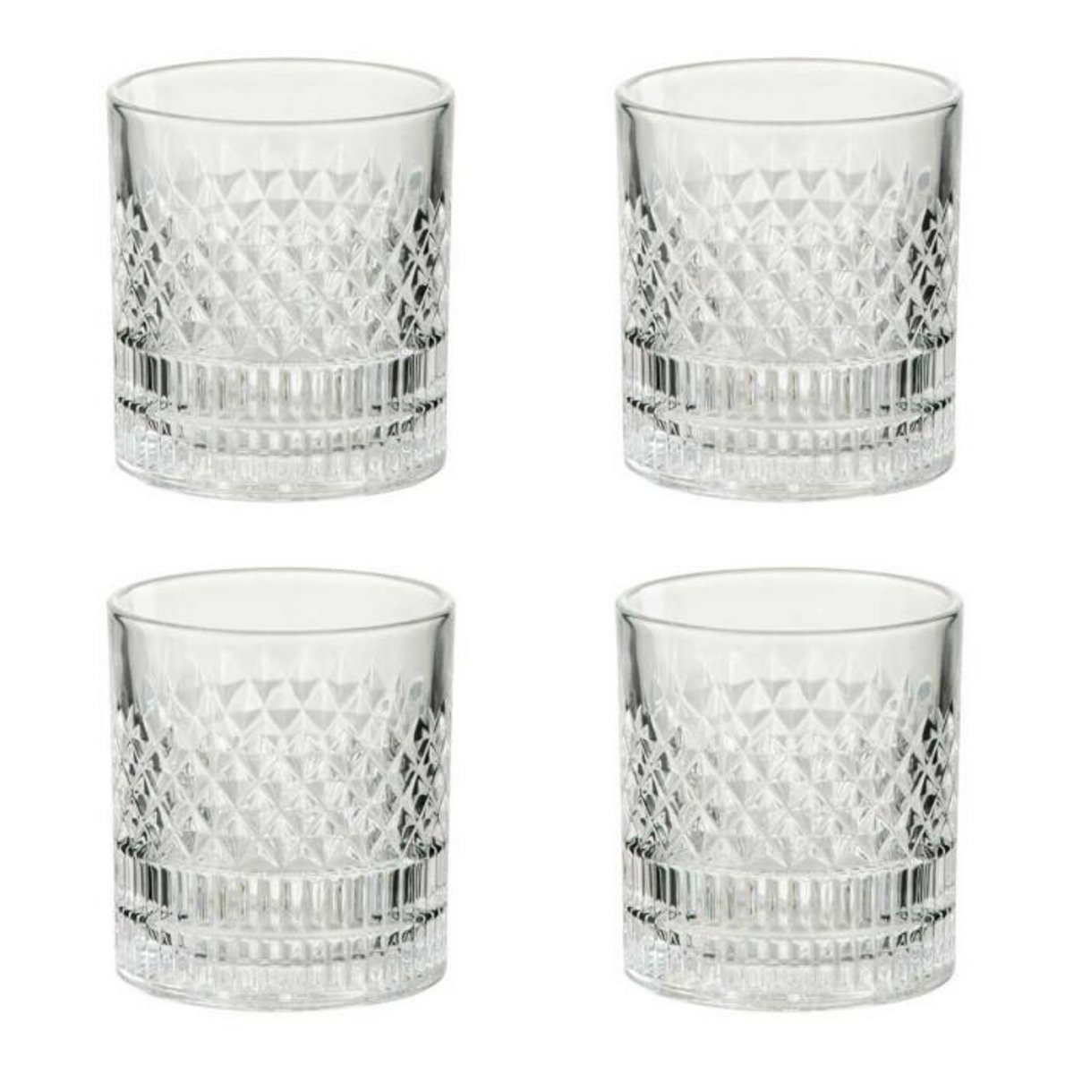 Paris Prix Lot de 4 Verres à Whisky  Tennesse  9cm Transparent